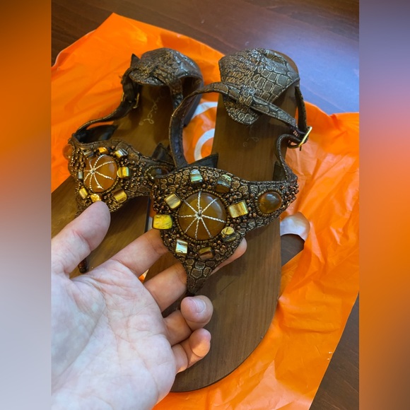 Qupid Thong Sandals Beach Detail US6 - Picture 4 of 7